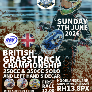 ACU BRITISH GRASSTRACK CHAMPIONSHIP 2026 SOLO & QUAD ENTRY